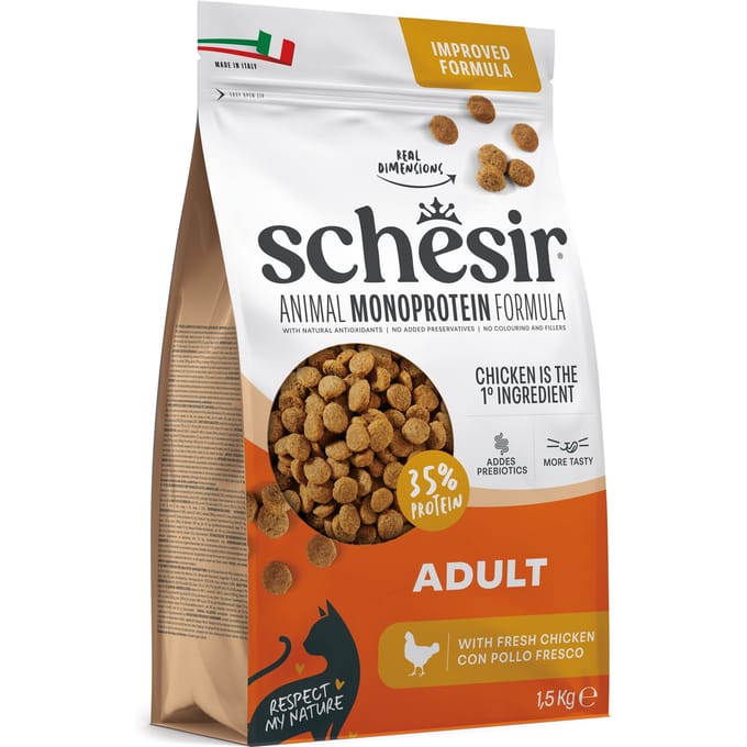 Schesir Adult Monoproteïne met kip - 1,5 kg