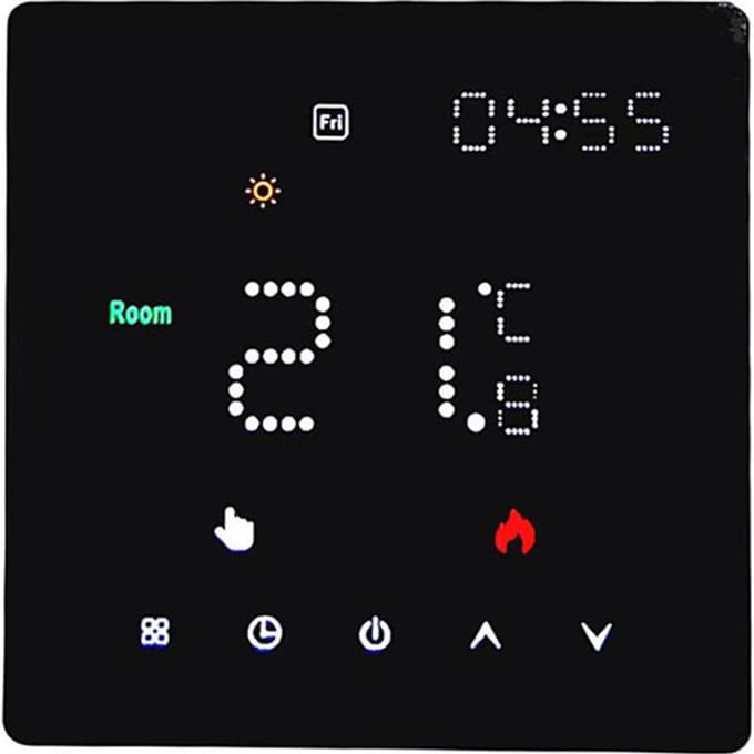 Tuya WIFI Temperatuurregelaar Wekelijks programmeerbare temperatuur Tijdinstelling Lichthelderheid K6MRH3A