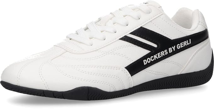 Dockers by Gerli Dames Sneaker 57JM201-610501 Veterschoen wit