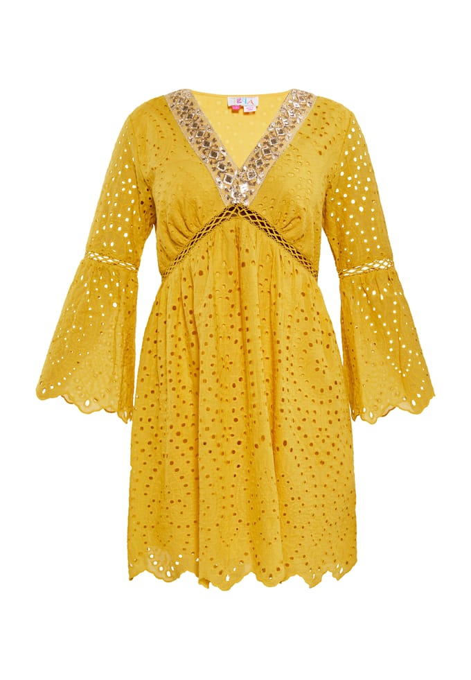 IZIA Jurk Dames geel