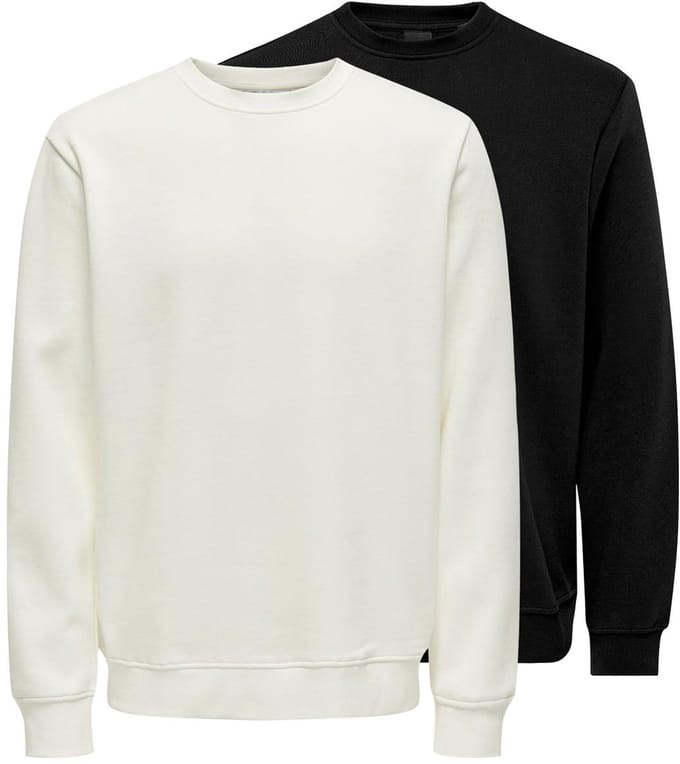 Only & Sons Heren sweatshirt 2 pack Connor