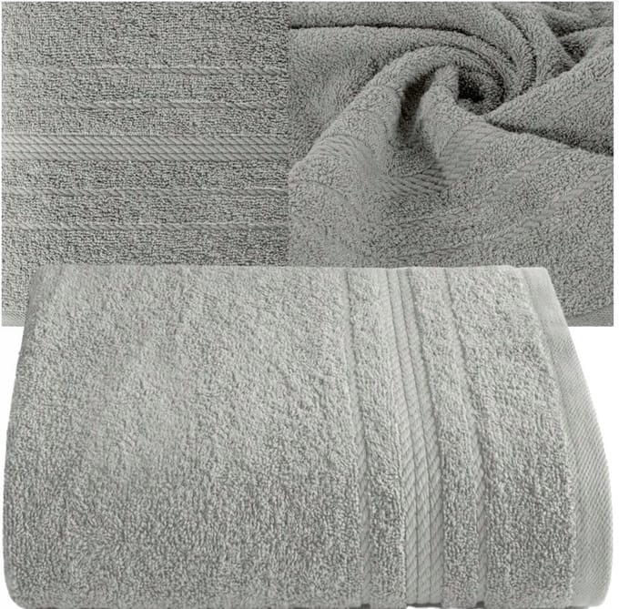 Zilveren Badhanddoek 30x50 cm 450 g/m² - Zachte Katoen