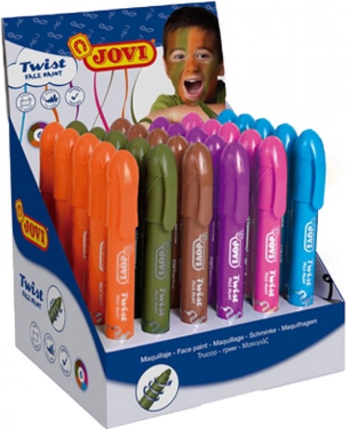 Twist make-up - display - 30 stuks - diverse kleuren - girl.