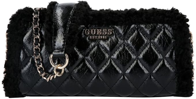 GUESS schoudertas Cristi Top Zip Crossbody Bag Black zwart