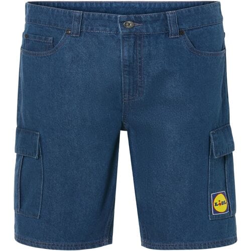 LIVERGY Korte Lidl heren broek (Blauw, 34)