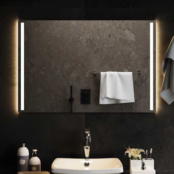 vidaXL - Badkamerspiegel - LED - 90x60 - cm