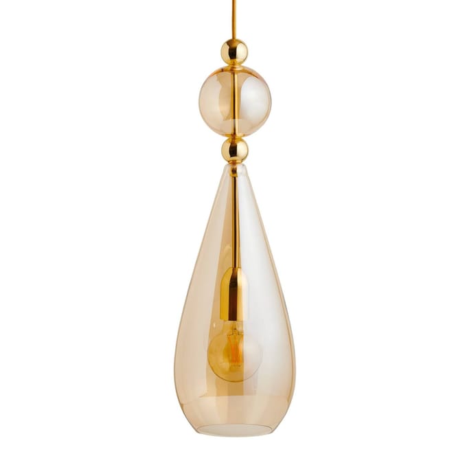 EBB & FLOW Smykke L hanglamp goud goud-rook