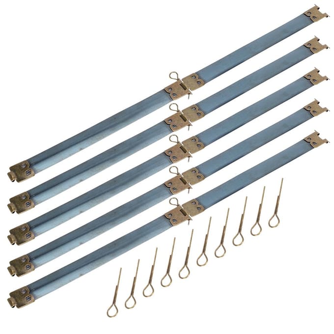 10 stuks Metalen Interne Flex Frames Retro voor Muntportefeuilles Tassen Etui DIY Accessoire gray