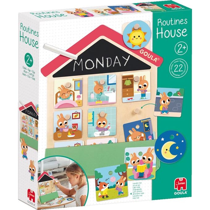 Jumbo - Goula - Routine Huis - Educatief Houten Spel - Vanaf 2 jaar