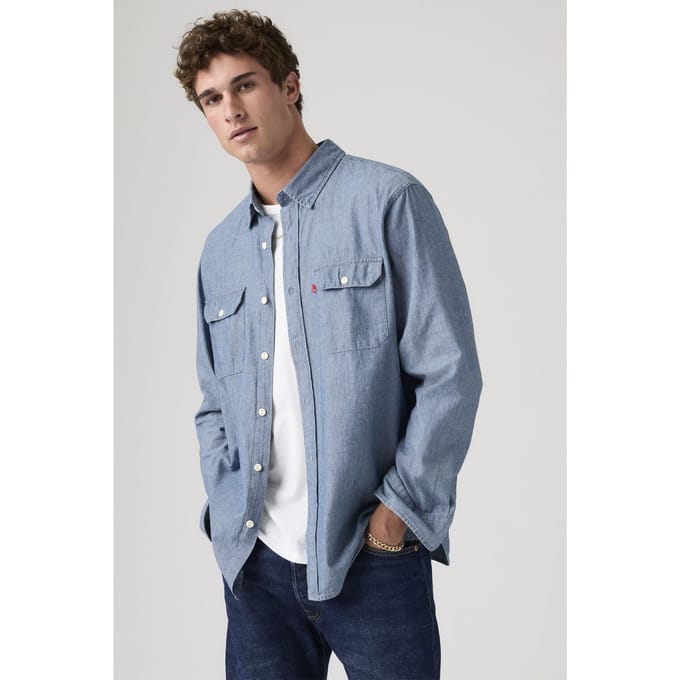 Levi's Classic Worker Overshirt Blue Taglia: M | Camicie Casual Outlet | Uomo | Blu