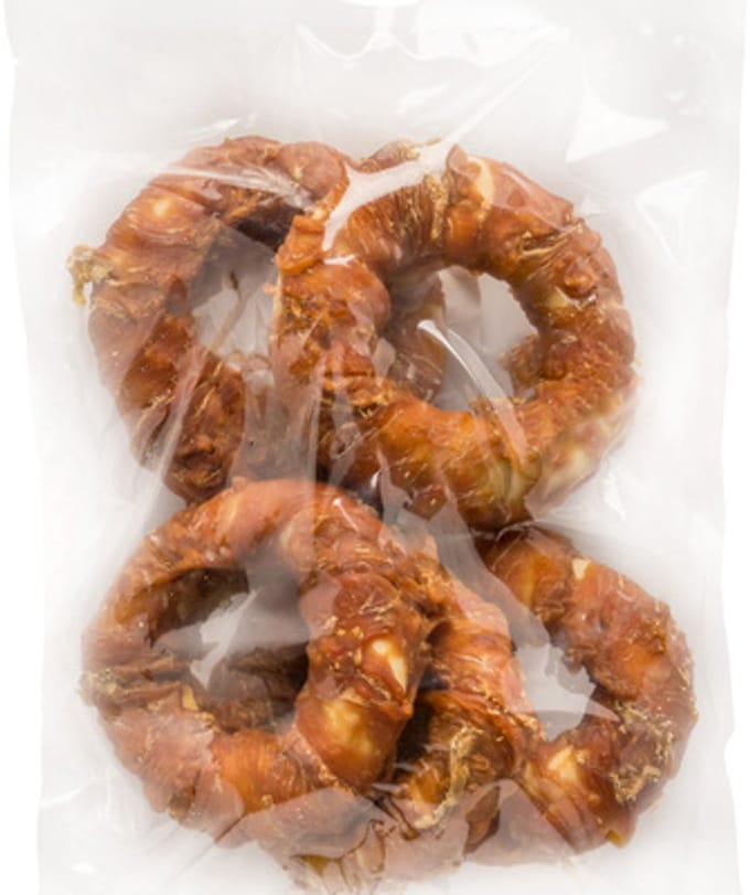 Landman Kauwring met Kip (5st) - 12cm - Hondensnacks - Hondenbot
