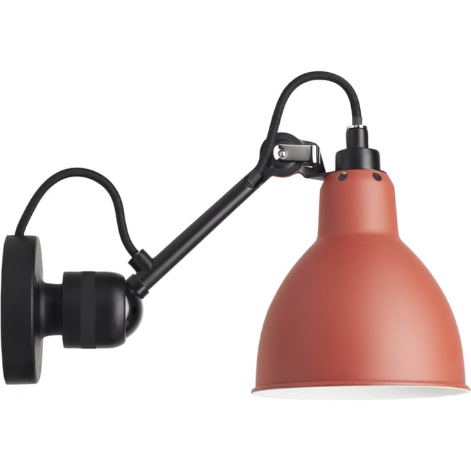 DCWéditions - LAMPE GRAS N°304 wandlamp zwart - rood - rond