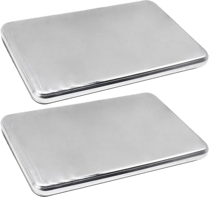 IJspakken RVS - Koel elementen - Lunchbox koelen - Lekvrij ontwerp - 17.6 x 11.6 cm - Zilver