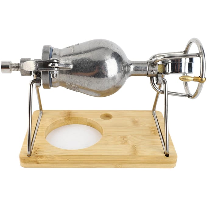 Popcornmachine Mini 304 Roestvrij Staal Traditionele Handmatige Popcornmaker Voor Huishouden gray