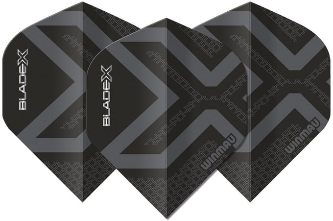Winmau Blade X Prism Delta Metallic Black - Dart Flights