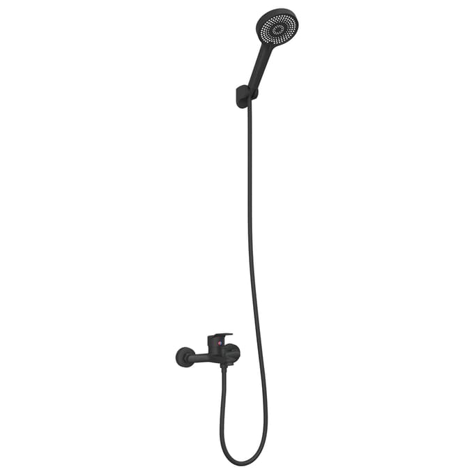 vidaXL - Douchkop - Set - Zwart - G - 1/2 - inches