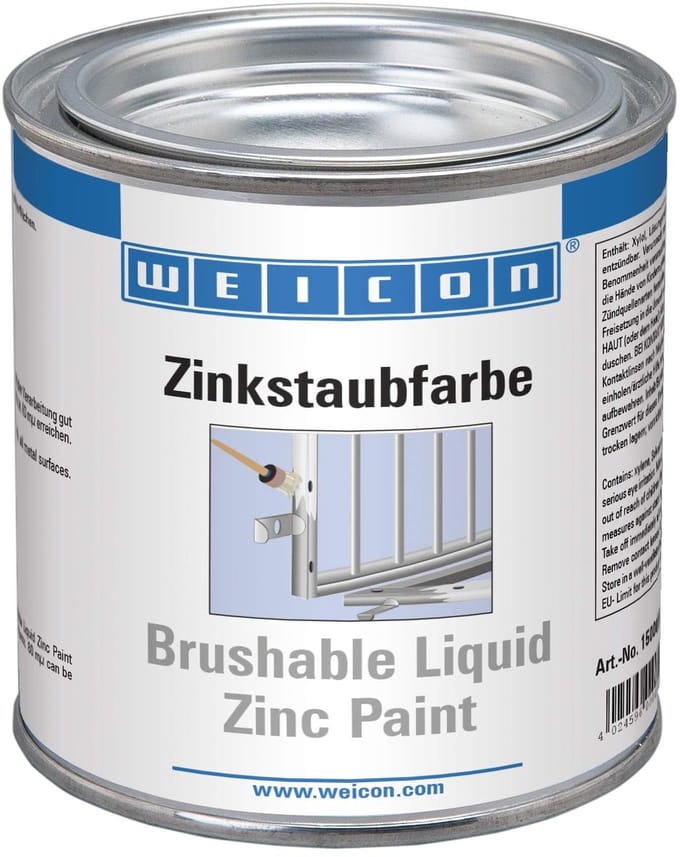 WEICON Zinkstofverf – Zinkgrau – 375 ml – Mat