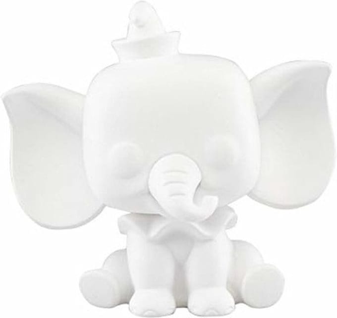 Funko Dumbo - POP! Dumbo (DIY) (WH) 9 cm Verzamelfiguur - Wit