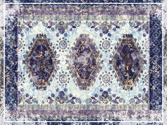 Placemat vinyl | Viola | 6 stuks