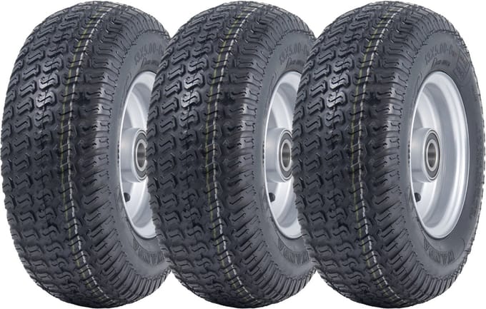 13x5.00-6 grasmaaierbanden en velgen Wanda P332 – 25 mm 6205 lagers (set van 3)