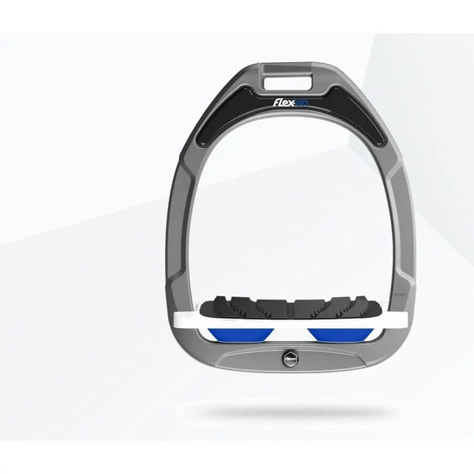 Verstelbare Grip Aluminium/Wit/Blauw Flex-On Green Composite