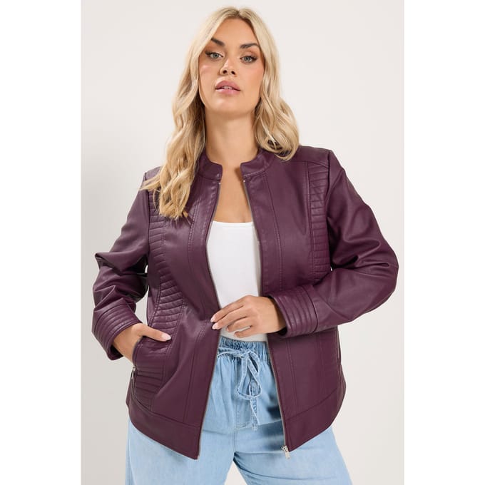Yours Jack Van Imitatieleer In Bordeauxrood Size 42