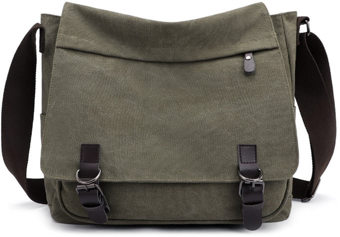 Heren schoudertas (crossbody) - grote capaciteit - Groen