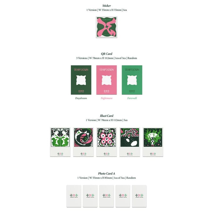 TXT - LE CHAPITRE DU NOM : TENTATION Weverse Albums ver. NO POB(1ea) gray