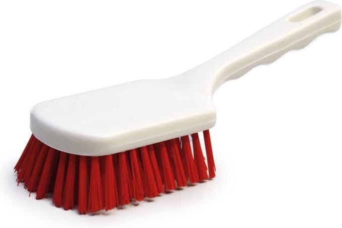 Hygiëne handborstel 23cm / Rood