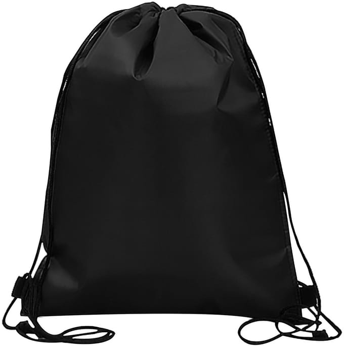 Dailygoods- Koeltas Waterdicht - Opvouwbare Koeltas - Isolerende Lunchtas - Trekkoord - Compact - Zwart Polyester - Lunchbox