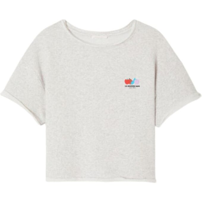 American Vintage Atubay T-shirts Lichtgrijs Atu02ae26