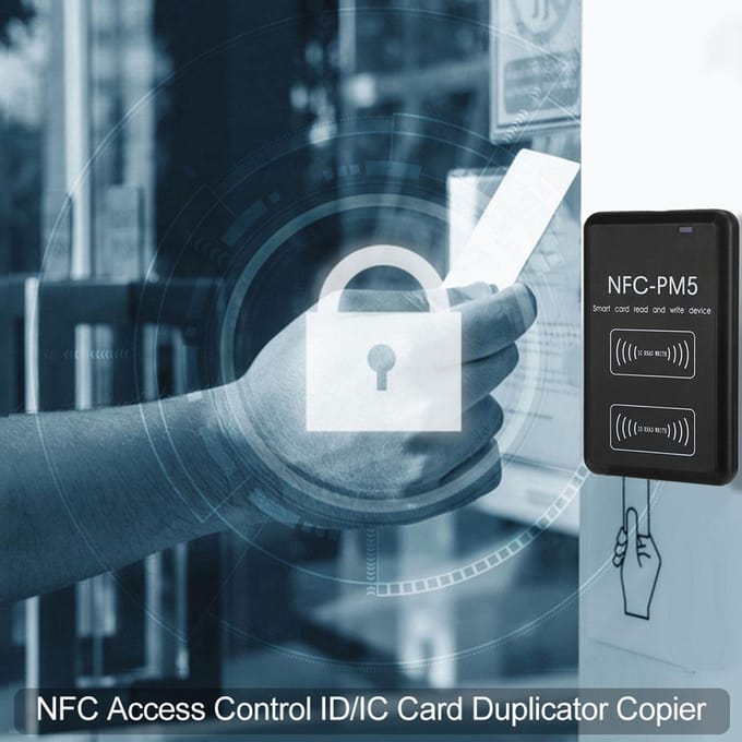 NFC-toegangscontrolekaartduplicator Volledige encryptie Decodering ID/IC-kaartkopieersoftware black