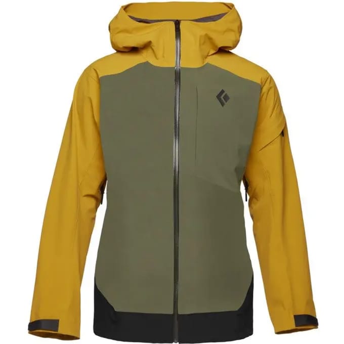 Black Diamond Recon Stretch Ski Shell Jas Groen,Geel,Zwart XL Man