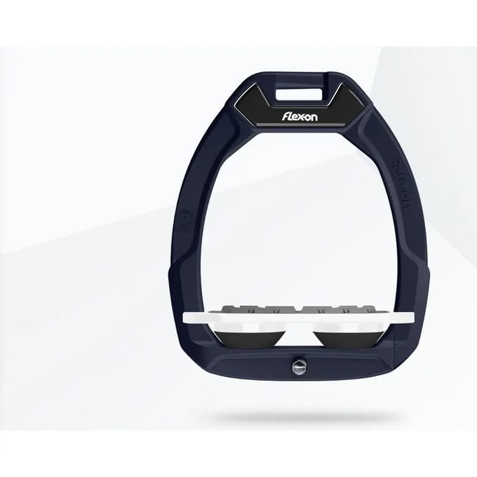 Zadelsteunen voor paardenrijden Plat Grip Marine/Wit/Zwart Flex-On Safe-On