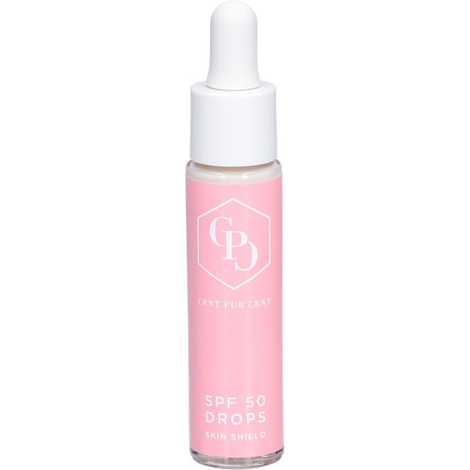 Cent Pur Cent SPF50 Drops Skin Shield - Hydraterend - Lichte formule - Eenvoudig in gebruik - 75 ml