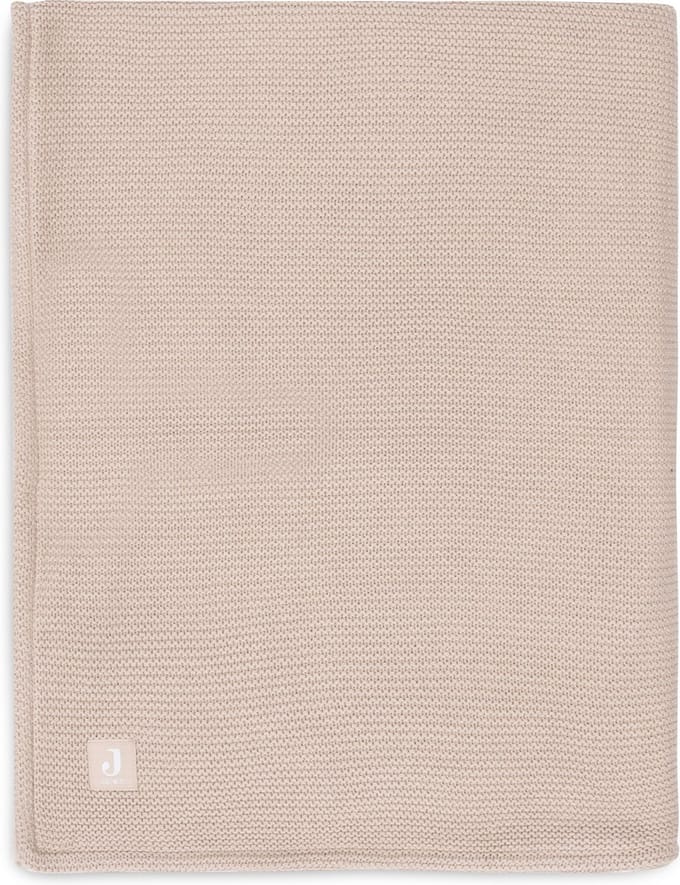 Jollein - Deken Ledikant 100x150cm Basic Knit - Dekentje Baby - Wild Rose/Fleece