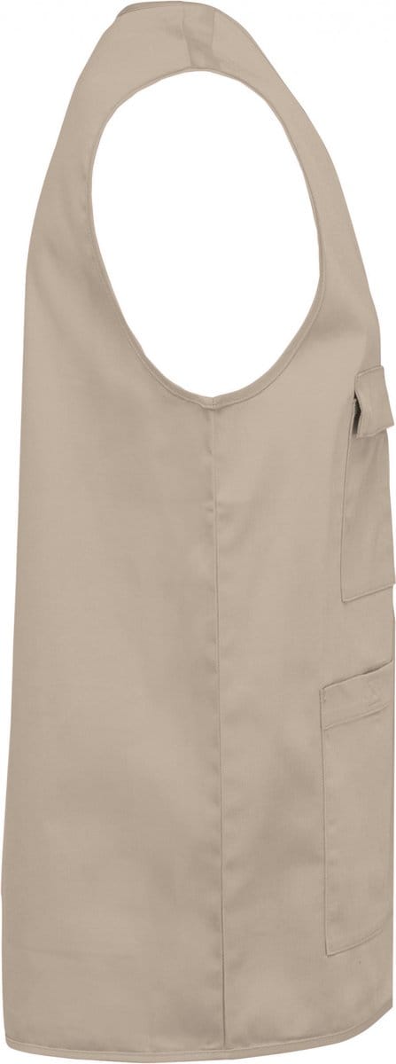 Gilet Unisex S WK. Designed To Work Mouwloos Beige 65% Polyester, 35% Katoen