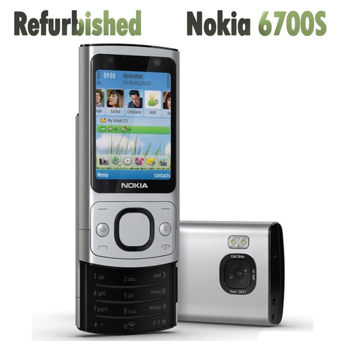 90% nieuw Refurbished Nokia Originele Nokia 6700 Slide Mobiele Telefoon simple set