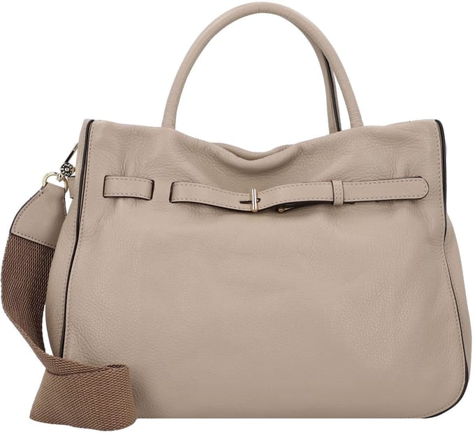 abro handtas schoudertas Leather Dalia Hand Bag Jill Siena Taupe