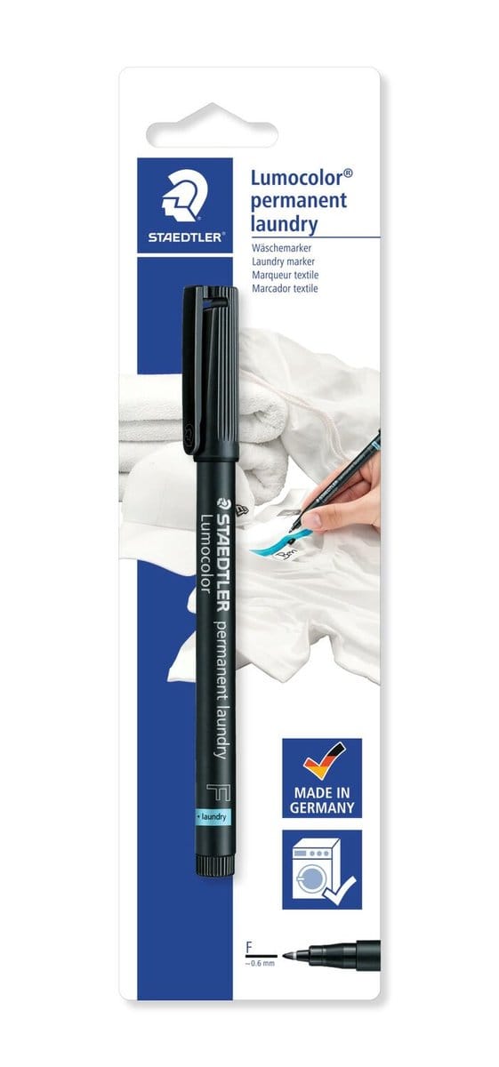 Speelgoed | Creatief / Artwork / Diy - Lumocolor Permanent Laundry Marker - Bk