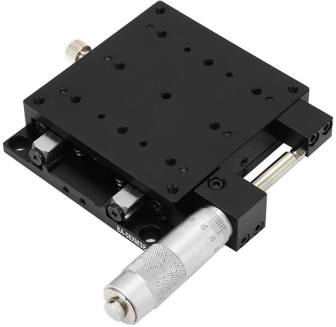 Precisie Handmicrometer 80 x 80 mm voor Lineaire Conversie en Platform X-as met Linear Roller Guide