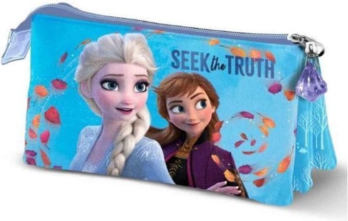 Disney Frozen etui - 3 vakken - 22 x 12 x 6.5 cm - High Quality