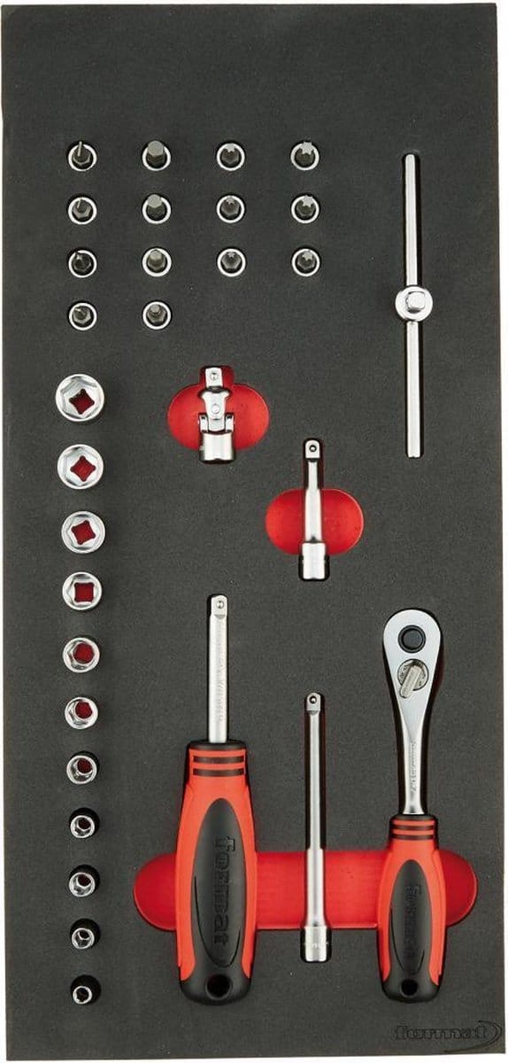 "Module dopsleutels 1/4"" 1/3 FORMAT"