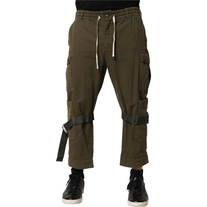 Cargo broek met gespenbanden