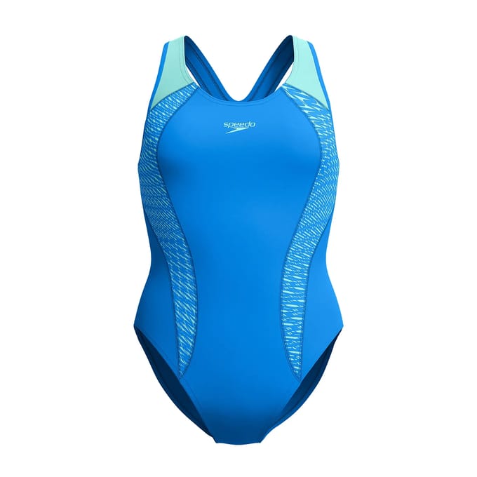 Dames zwempak uit 1 stuk Speedo End+ Placem Laneback