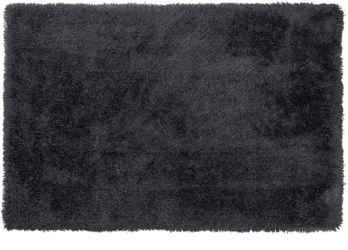 CIDE - Shaggy vloerkleed - Zwart - 140 x 200 cm - Polyester