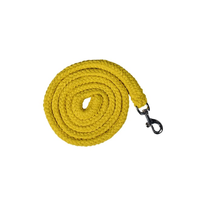 HKM - Touw GlowLine met Karabijnhaak - Geel - 180 cm