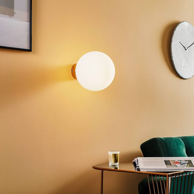 ALDEX Wandlamp Dione, wandbevestiging goud