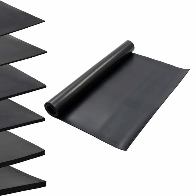 vidaXL - Vloermat - Zwart - 1,2 - x - 2 - m - Rubber