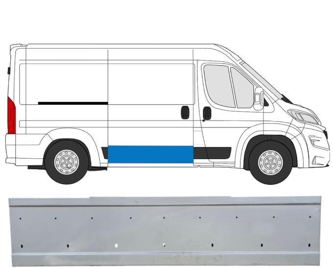 Interne reparatie achterste deuren voor Opel Movano 2021-2026 / Rechts